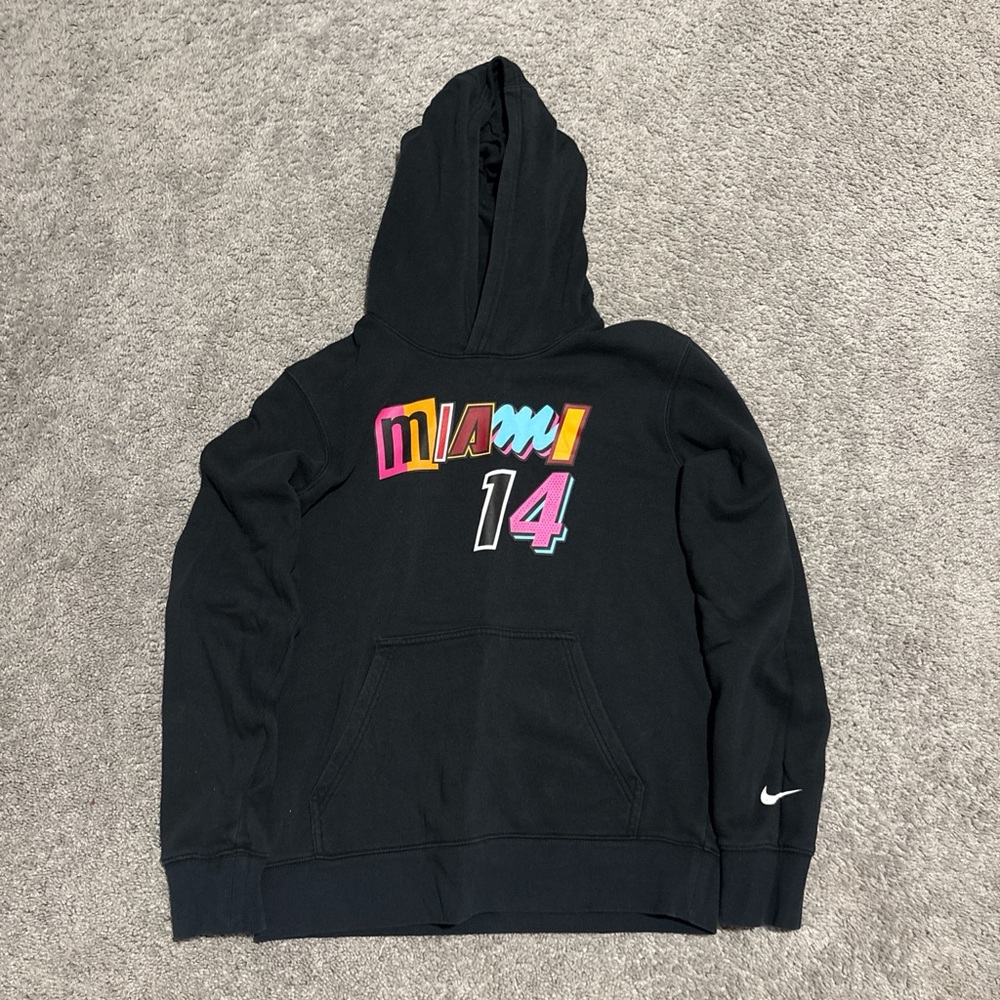 Black Miami Heat Tyler Herro Jersey Hoodie